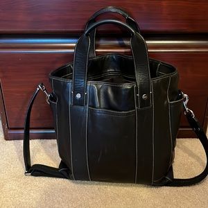 Coach 2 way tote bag transatlantic leather